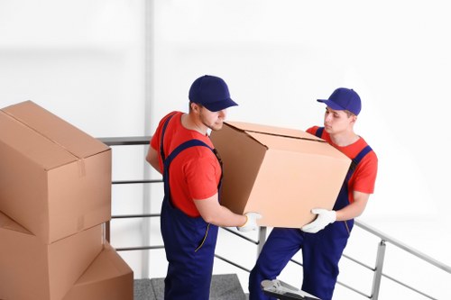 Packing and loading belongings into a moving van for a Camden relocation