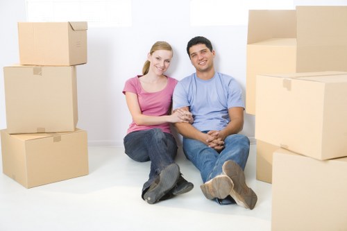 Packing furniture and boxes for a Camden man with van relocation