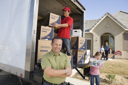 Local movers managing a home relocation in Camden suburb streets