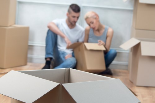 Packing and preparing items for a same day move in Camden