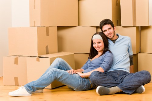 Packed moving van for a Camden home or office relocation