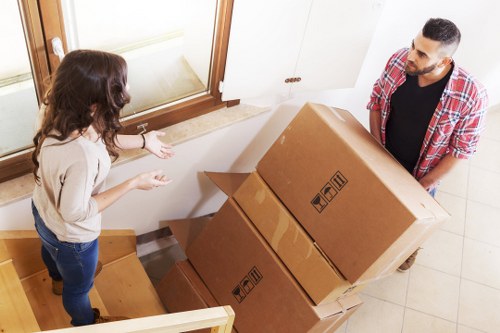 Residential moving service in Camden preparing boxes and household items