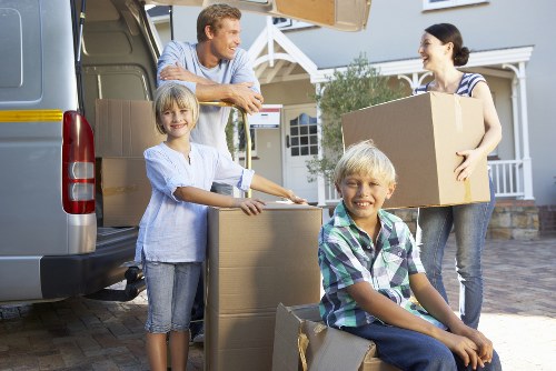 Prepared moving boxes and furniture for Camden truck hire