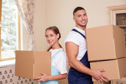 Packing household items for a Camden home move