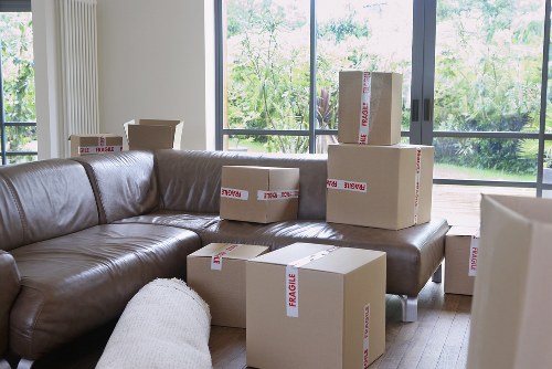 Professional movers loading items for a residential or office move in Camden